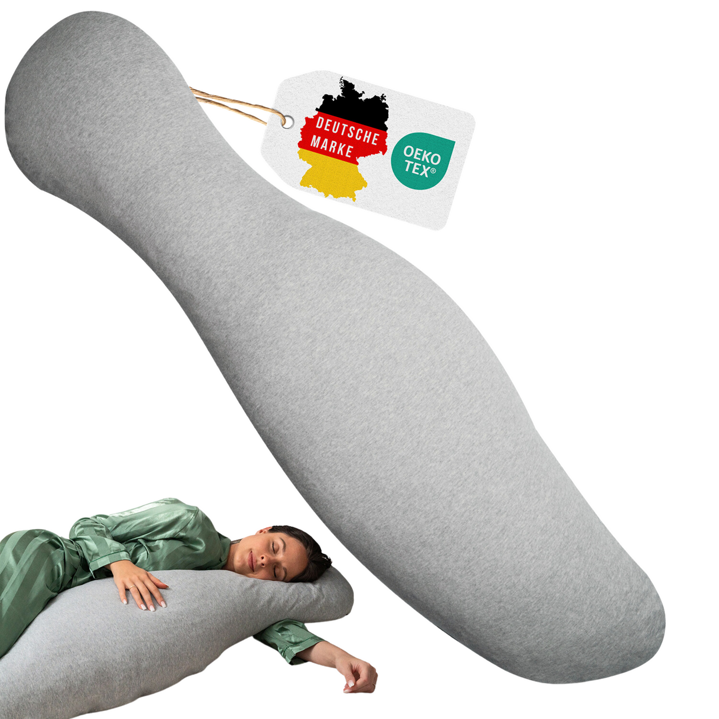 Ergonomisches Seitenschläferkissen – gegen Rücken-, Nacken- & Schulterschmerzen