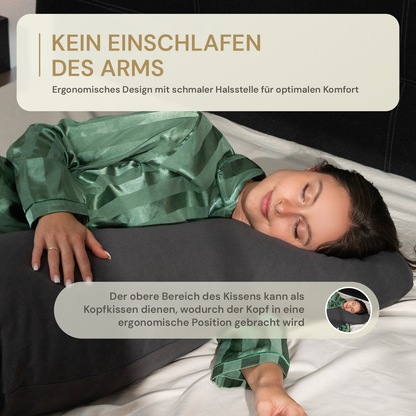 Ergonomisches Seitenschläferkissen – gegen Rücken-, Nacken- & Schulterschmerzen