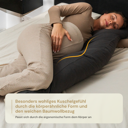 Ergonomisches Seitenschläferkissen – gegen Rücken-, Nacken- & Schulterschmerzen