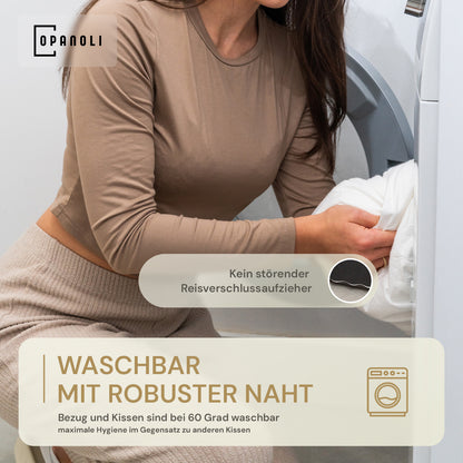 Ergonomisches Seitenschläferkissen – gegen Rücken-, Nacken- & Schulterschmerzen